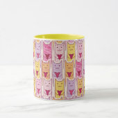 Mug Chats mignons avec les coeurs affectueux (Centre)