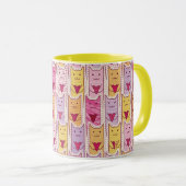 Mug Chats mignons avec les coeurs affectueux (Devant droit)