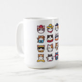 Mug Chats mignons avec lunettes (Devant gauche)