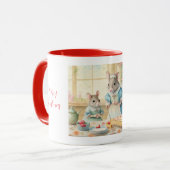Mug Chats mignons de Noël (Devant gauche)