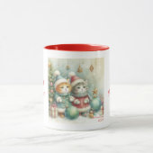 Mug Chats mignons de Noël (Centre)