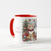 Mug Chats mignons de Noël (Devant gauche)