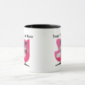 Mug Chats mignons de style milieu de siècle assis dans (Centre)