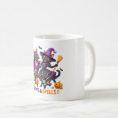 Mug Chats mignons d'Halloween Pattes et Sortilèges (Devant droit)