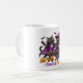 Mug Chats mignons d'Halloween Pattes et Sortilèges (Devant gauche)