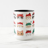 Mug Chats mignons en Casquette de Noël (Centre)