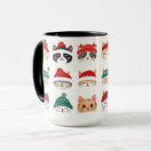 Mug Chats mignons en Casquette de Noël (Devant gauche)