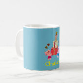 Mug Chats mignons et cadeaux| Nom bleu (Devant gauche)