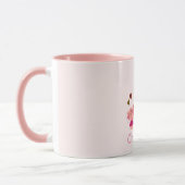 Mug Chats mignons et cadeaux| Nom rose (Gauche)