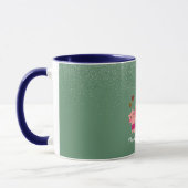 Mug Chats mignons et présente Noël vert mousse (Gauche)