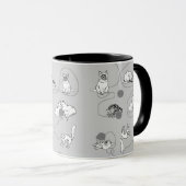 Mug Chats mignons Jouer et être Motif coquin (Devant droit)