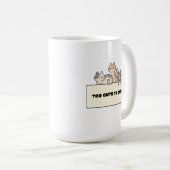 Mug Chats mignons Kawaii Drôle Design de chat mignon (Devant droit)