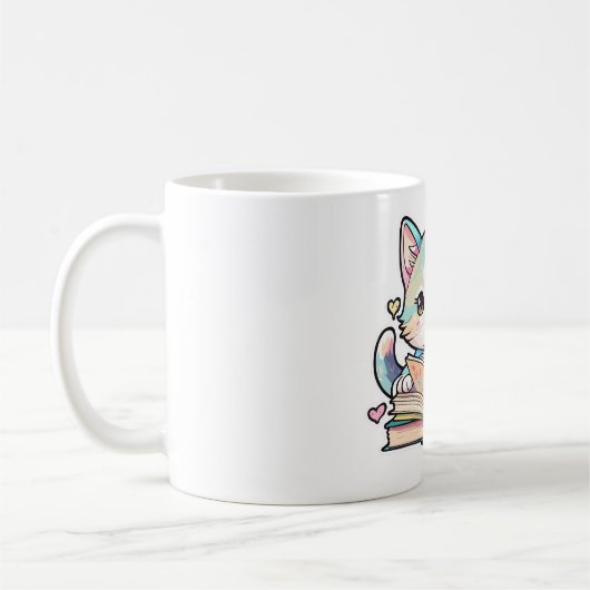Mug chats mignons Livres de design extraordinaire par (Gauche)