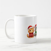Mug Chats mignons pour Noël - Design de chats pour les (Gauche)