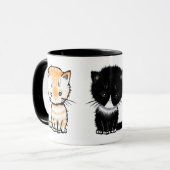 Mug Chats mignons Tabby orange Tabby gris smoking (Devant gauche)