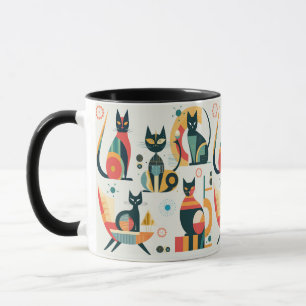 Mug Chats modernes du milieu du siècle