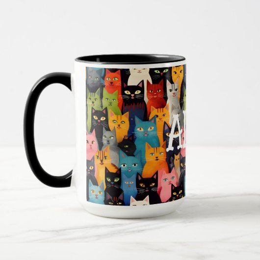 Mug Chats monogrammes (Gauche)