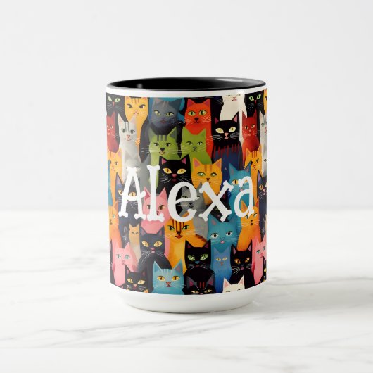 Mug Chats monogrammes (Centre)