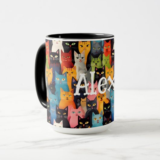 Mug Chats monogrammes (Devant gauche)