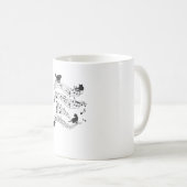 Mug Chats Musique Partition Notes musicales Kitten Fun (Devant droit)