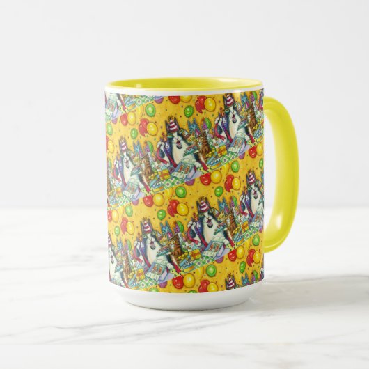 MUG CHATS N'FITZ, CUISINES, MICE, ANNIVERSAIRE AMUSANT (Devant droit)