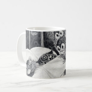 Mug Chats Nightmare Owl Bird, Louis Wain