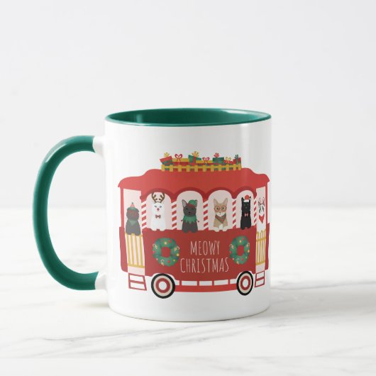 Mug Chats Noël Trolly Meowy Noël (Gauche)