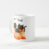 Mug Chats noirs dans un sac à bonbons | Pique ou trait (Devant gauche)