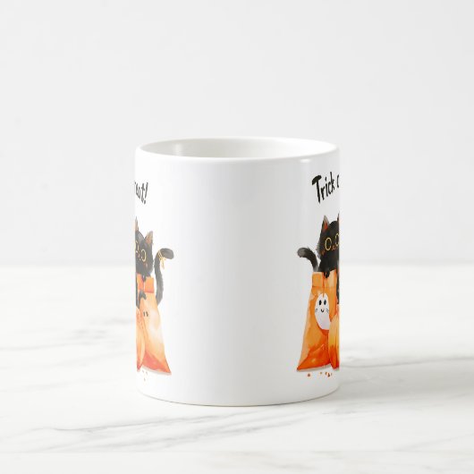Mug Chats noirs dans un sac à bonbons | Pique ou trait (Centre)