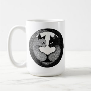 Mug Chats noirs et blancs