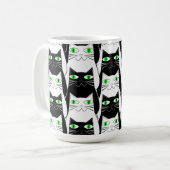 Mug Chats noirs et blancs (Devant gauche)