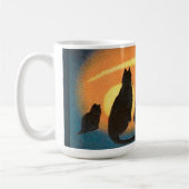 Mug Chats noirs et Citrouille (Gauche)