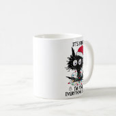 Mug Chats noirs Noël C'est bon Je vais bien tout (Devant droit)