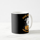 Mug Chats Parce que les Gens sont Flippants Halloween (Devant droit)