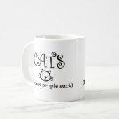Mug Chats parce que les gens sucent (Devant gauche)