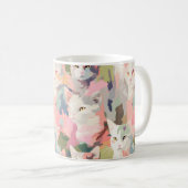 Mug Chats pastel motif coloré (Devant droit)