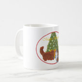 Mug Chats Persans Rouges et Calico Noël (Devant gauche)