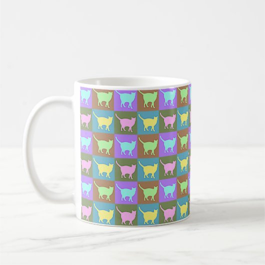 Mug Chats Pop Art (Gauche)
