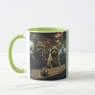 Mug Chats post-apocalyptiques dans un bar