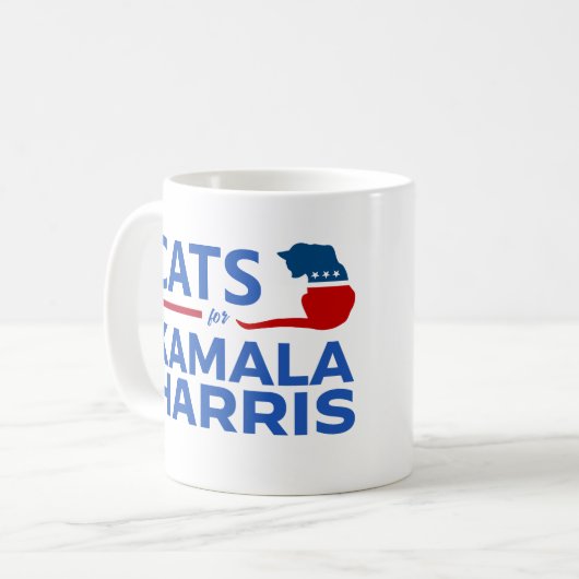 Mug Chats pour Kamala Harris (Devant gauche)