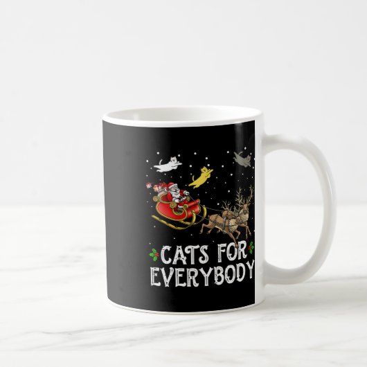 Mug Chats Pour Tous Noël Chat Fun Xmas Femmes Sa (Droite)