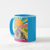 Mug Chats Rétro en Vacances Font un Road Trip (Devant gauche)