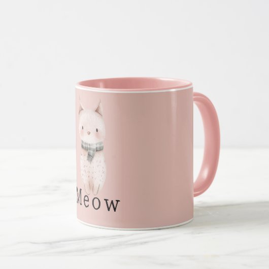 Mug Chats roses (Devant droit)