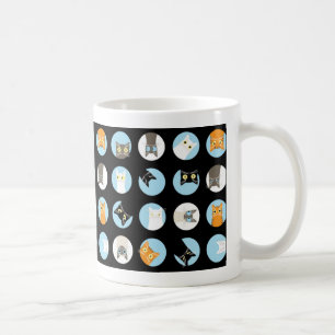 Mug chats semi-transparents