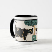 Mug Chats sous un arbre (Devant gauche)