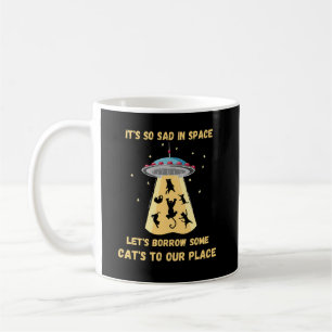 Mug Chats spatiaux. Chats dans l'espace. Chat drôle