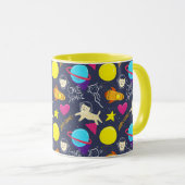 Mug Chats spatiaux mignons (Devant droit)