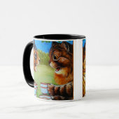 Mug Chats Spilling the Tea Painting par Louis Wain (Devant gauche)