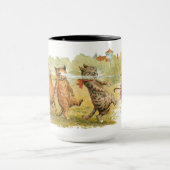 Mug Chats surpris Louis Wain (Centre)