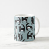 Mug Chats Tuxedo noirs et blancs (Devant droit)